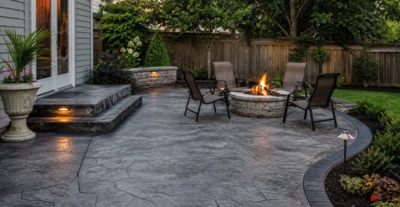 Concrete patio design Suffolk VA