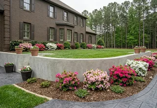 Concrete retaining wall construction Suffolk VA