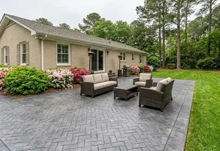Stamped concrete patio Suffolk VA